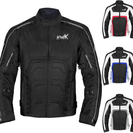 Spyder Motorcycle Jacket for Men with Weather Resistant Cordura Textile Fabric for Enduro Motocross Motorbike Riding and Impact Protection Armor, Dual Sport Motorcycle Riding Jacket (Blue, M)