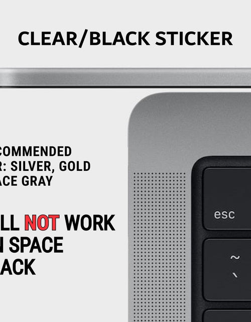 Load image into Gallery viewer, Mac OS (Monterey/Big Sur/Catalina/Mojave) Keyboard Shortcuts, M1+Intel, Clear Vinyl Sticker, Compatible with 13-16-Inch Macbook Air/Pro
