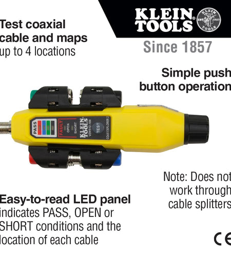 VDV512-101 Explorer 2 Coax Tester Kit, Includes Cable Tester / Wire Tracer / Coax Mapper with Remotes to Test up to 4 Locations
