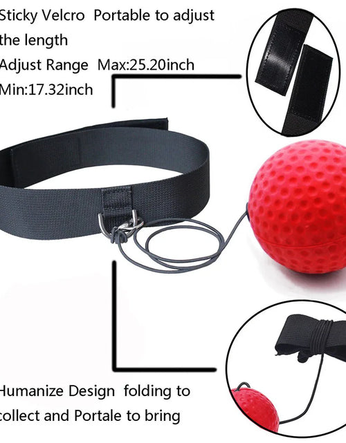 Load image into Gallery viewer, Boxing Magic Ball Reflex Speed Training with Headband Boxing Punching Balls Hand Eye Coordination Fitness Martial Arts Supplies

