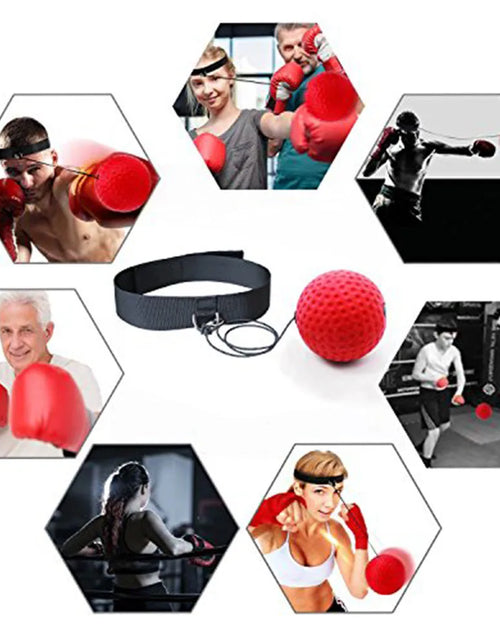 Load image into Gallery viewer, Boxing Magic Ball Reflex Speed Training with Headband Boxing Punching Balls Hand Eye Coordination Fitness Martial Arts Supplies

