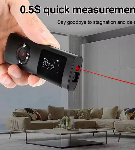 Smartmeasure 40M/60M Mini Laser Distance Meter – USB Rechargeable Handheld Rangefinder for Accurate Measurements