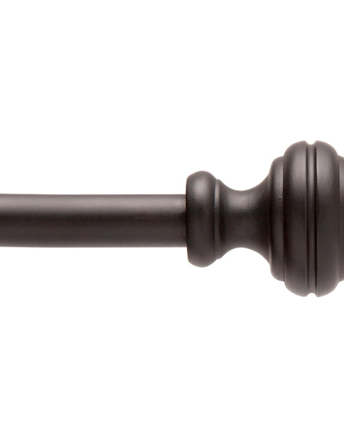 Load image into Gallery viewer, 48-84 In. Cedric Adjustable Petite Cafe Curtain Rod, 1/2 In. Diameter, Black
