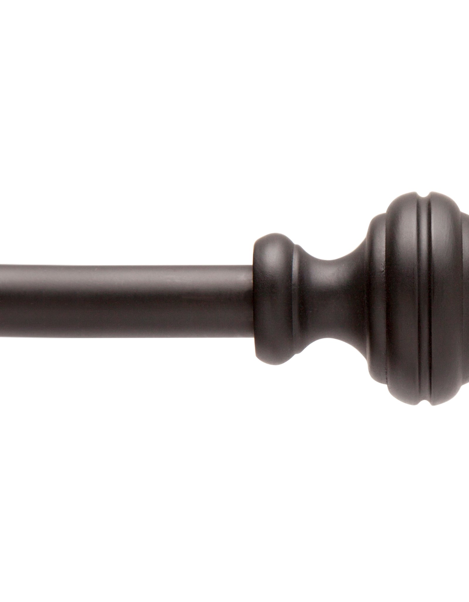 48-84 In. Cedric Adjustable Petite Cafe Curtain Rod, 1/2 In. Diameter, Black