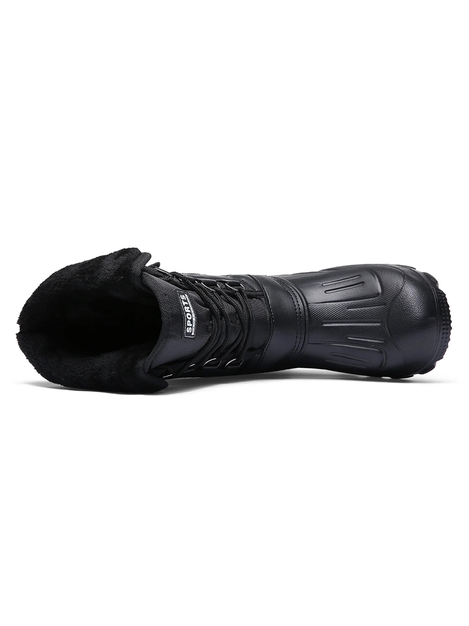 Men'S Snow Boot Waterproof Warm Faux Fur Lined Rain Booties Outdoor Shoes